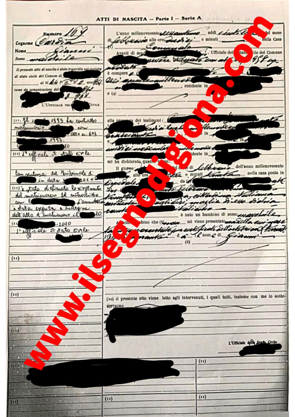 +++ MADONNA DI TREVIGNANO, IL MARITO DELLA VEGGENTE (GIANNI CARDIA)ERA GIÀ SPOSATO E DIVORZIATO. ECCO LA PROVA. PER FORTUNA LA MADONNA AVEVA DETTO: “VI HO SCELTO PERCHÈ SIETE UN&nbsp;ESEMPIO”