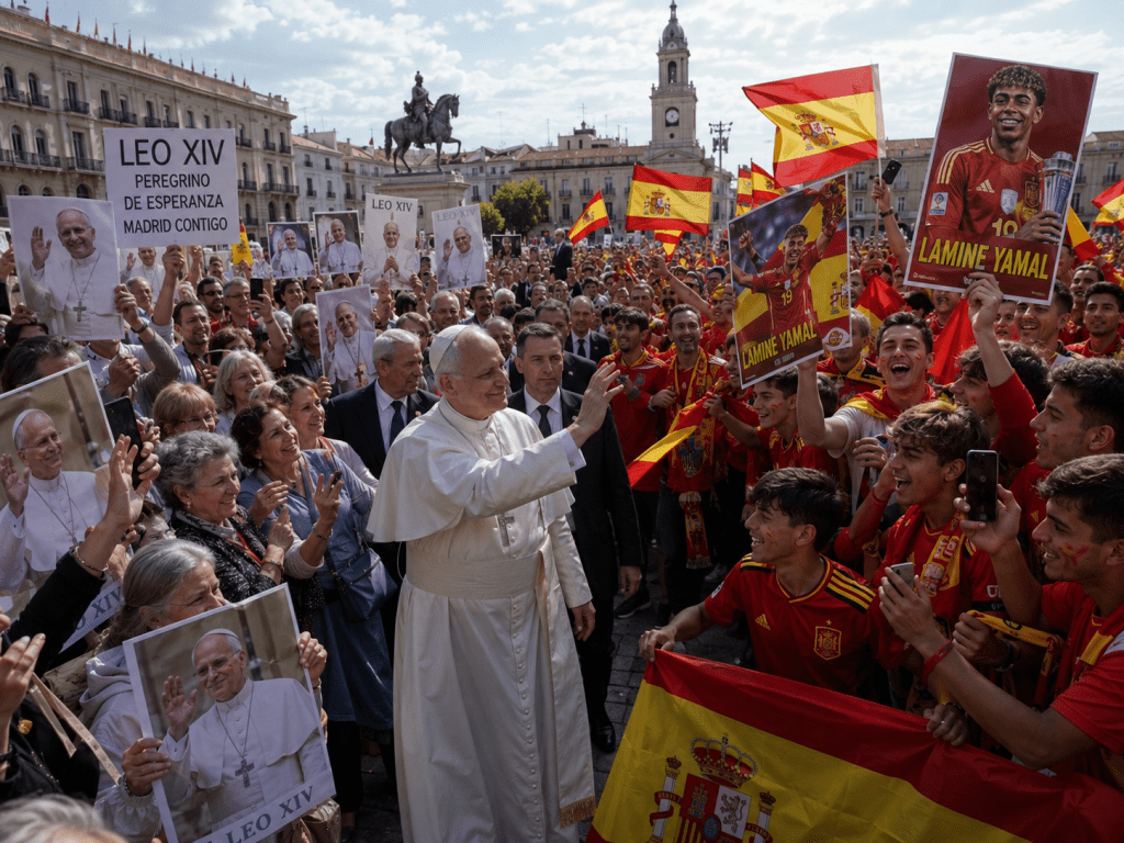 LA VERA RELIGIONE È IL CALCIO. IN SPAGNA LA ROJA BATTE IL PAPA: PIÙ TIFOSI CHE PELLEGRINI. E IN TV IL PALLONE CONQUISTA UN PUBBLICO DIECI VOLTE&nbsp;SUPERIORE